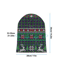 ScotsTee Shop Scottish MacCallum #2 Tartan Plaid Christmas Deer Snowman Snowflake Bell Knit Beanie