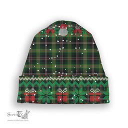 ScotsTee Shop Scottish Madewell Tartan Plaid Christmas Deer Snowman Snowflake Bell Knit Beanie