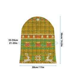 ScotsTee Shop Scottish Houston Tartan Plaid Christmas Deer Snowman Snowflake Bell Knit Beanie