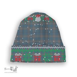 ScotsTee Shop Scottish McKerrell of Hillhouse Dress Tartan Plaid Christmas Deer Snowman Snowflake Bell Knit Beanie