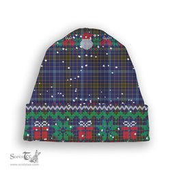 ScotsTee Shop Scottish Knox 2 Tartan Plaid Christmas Deer Snowman Snowflake Bell Knit Beanie