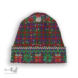 ScotsTee Shop Scottish MacGowan Tartan Plaid Christmas Deer Snowman Snowflake Bell Knit Beanie