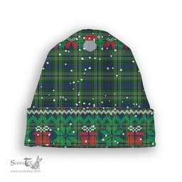 ScotsTee Shop Scottish Graden Tartan Plaid Christmas Deer Snowman Snowflake Bell Knit Beanie