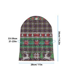 ScotsTee Shop Scottish McDonell of Glengarry Dress Modern Tartan Plaid Christmas Deer Snowman Snowflake Bell Knit Beanie