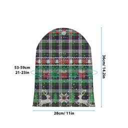 ScotsTee Shop Scottish MacCallum Dress - TD Tartan Plaid Christmas Deer Snowman Snowflake Bell Knit Beanie