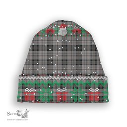 ScotsTee Shop Scottish Harris Tartan Plaid Christmas Deer Snowman Snowflake Bell Knit Beanie