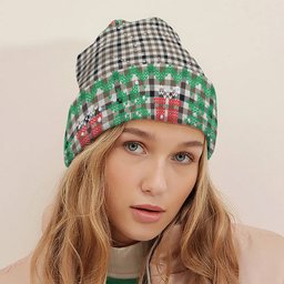 ScotsTee Shop Scottish Hog Ancient Tartan Plaid Christmas Deer Snowman Snowflake Bell Knit Beanie