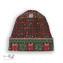 ScotsTee Shop Scottish McDuff Tartan Plaid Christmas Deer Snowman Snowflake Bell Knit Beanie