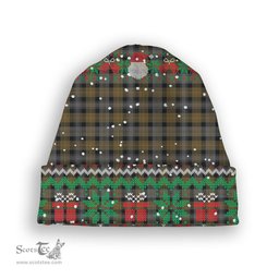 ScotsTee Shop Scottish Macissac Tartan Plaid Christmas Deer Snowman Snowflake Bell Knit Beanie