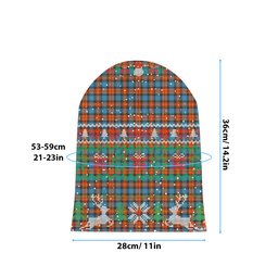 ScotsTee Shop Scottish MacLachlan Ancient Tartan Plaid Christmas Deer Snowman Snowflake Bell Knit Beanie