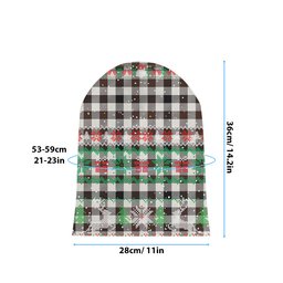 ScotsTee Shop Scottish Hogg Modern Tartan Plaid Christmas Deer Snowman Snowflake Bell Knit Beanie