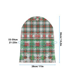 ScotsTee Shop Scottish MacBeth Dress Ancient Tartan Plaid Christmas Deer Snowman Snowflake Bell Knit Beanie