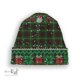 ScotsTee Shop Scottish Martin Tartan Plaid Christmas Deer Snowman Snowflake Bell Knit Beanie