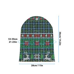 ScotsTee Shop Scottish McCoy Ancient Tartan Plaid Christmas Deer Snowman Snowflake Bell Knit Beanie