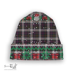 ScotsTee Shop Scottish MacDonald Dress Tartan Plaid Christmas Deer Snowman Snowflake Bell Knit Beanie