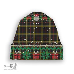 ScotsTee Shop Scottish Gwynn Tartan Plaid Christmas Deer Snowman Snowflake Bell Knit Beanie