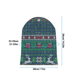 ScotsTee Shop Scottish Marshall Tartan Plaid Christmas Deer Snowman Snowflake Bell Knit Beanie