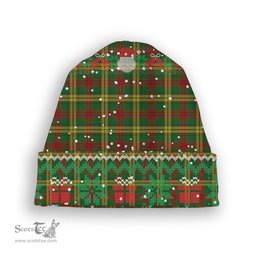 ScotsTee Shop Scottish MacMillan 1946 Tartan Plaid Christmas Deer Snowman Snowflake Bell Knit Beanie