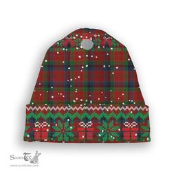 ScotsTee Shop Scottish Hay and Leith Tartan Plaid Christmas Deer Snowman Snowflake Bell Knit Beanie