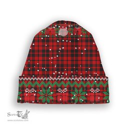ScotsTee Shop Scottish Hogg Tartan Plaid Christmas Deer Snowman Snowflake Bell Knit Beanie