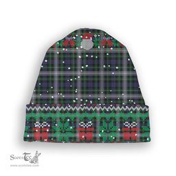 ScotsTee Shop Scottish MacKenzie Dress 2 Tartan Plaid Christmas Deer Snowman Snowflake Bell Knit Beanie