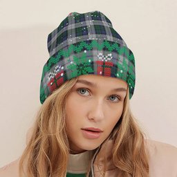 ScotsTee Shop Scottish Graham Dress Tartan Plaid Christmas Deer Snowman Snowflake Bell Knit Beanie