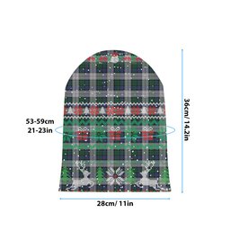 ScotsTee Shop Scottish Graham Dress Tartan Plaid Christmas Deer Snowman Snowflake Bell Knit Beanie