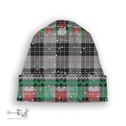 ScotsTee Shop Scottish MacPherson Dress Tartan Plaid Christmas Deer Snowman Snowflake Bell Knit Beanie