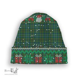 ScotsTee Shop Scottish Harkness Hunting Tartan Plaid Christmas Deer Snowman Snowflake Bell Knit Beanie