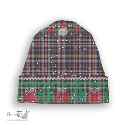 ScotsTee Shop Scottish Lysaght Dress Tartan Plaid Christmas Deer Snowman Snowflake Bell Knit Beanie