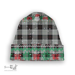 ScotsTee Shop Scottish Kierson Tartan Plaid Christmas Deer Snowman Snowflake Bell Knit Beanie