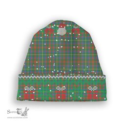 ScotsTee Shop Scottish MacKintosh Hunting Ancient Tartan Plaid Christmas Deer Snowman Snowflake Bell Knit Beanie
