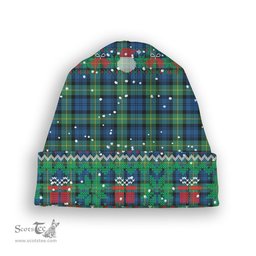 ScotsTee Shop Scottish Gordon Ancient Tartan Plaid Christmas Deer Snowman Snowflake Bell Knit Beanie