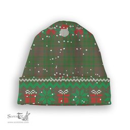 ScotsTee Shop Scottish MacAlister of Glenbarr Hunting Ancient Tartan Plaid Christmas Deer Snowman Snowflake Bell Knit Beanie