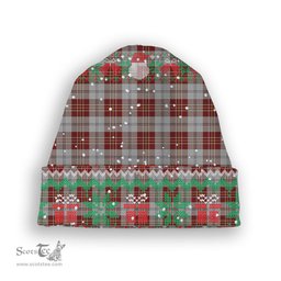 ScotsTee Shop Scottish MacPherson Dress Burgundy Dance Tartan Plaid Christmas Deer Snowman Snowflake Bell Knit Beanie