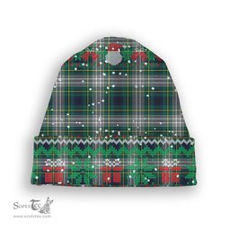 ScotsTee Shop Scottish Johnstone Dress Modern Tartan Plaid Christmas Deer Snowman Snowflake Bell Knit Beanie