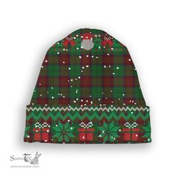 ScotsTee Shop Scottish McInery Tartan Plaid Christmas Deer Snowman Snowflake Bell Knit Beanie
