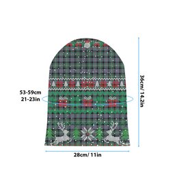 ScotsTee Shop Scottish MacFrog Tartan Plaid Christmas Deer Snowman Snowflake Bell Knit Beanie