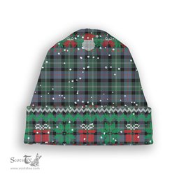 ScotsTee Shop Scottish MacFrog Tartan Plaid Christmas Deer Snowman Snowflake Bell Knit Beanie