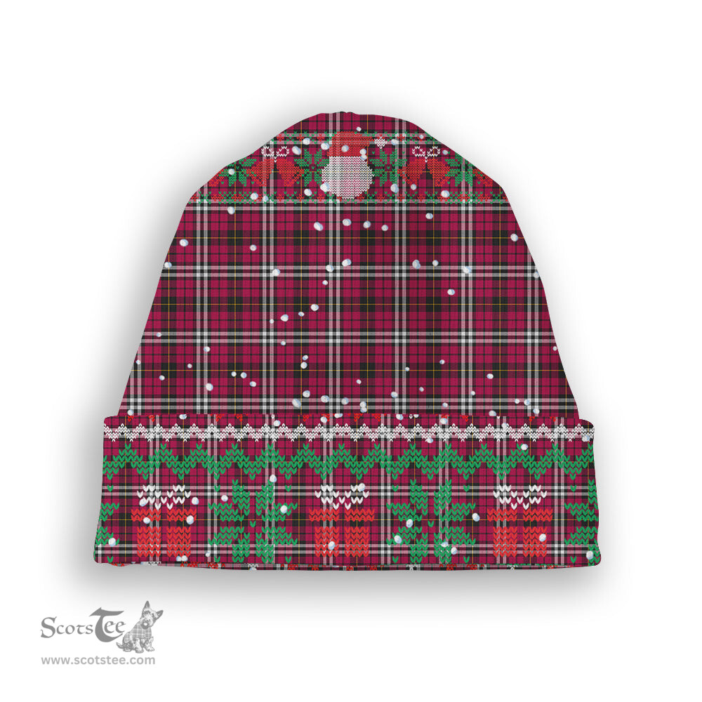 ScotsTee Shop Scottish Little Tartan Plaid Christmas Deer Snowman Snowflake Bell Knit Beanie