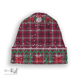 ScotsTee Shop Scottish Little Tartan Plaid Christmas Deer Snowman Snowflake Bell Knit Beanie