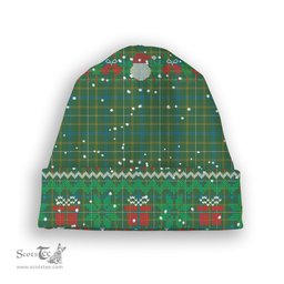 ScotsTee Shop Scottish Kennedy Irish Modern Tartan Plaid Christmas Deer Snowman Snowflake Bell Knit Beanie