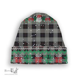 ScotsTee Shop Scottish Kinnieson Tartan Plaid Christmas Deer Snowman Snowflake Bell Knit Beanie