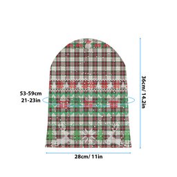 ScotsTee Shop Scottish McLean Dress Ancient Tartan Plaid Christmas Deer Snowman Snowflake Bell Knit Beanie