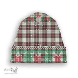 ScotsTee Shop Scottish McLean Dress Ancient Tartan Plaid Christmas Deer Snowman Snowflake Bell Knit Beanie