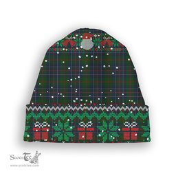 ScotsTee Shop Scottish MacHardy Tartan Plaid Christmas Deer Snowman Snowflake Bell Knit Beanie