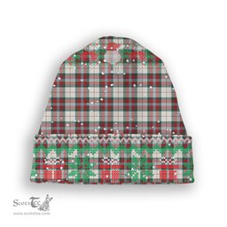 ScotsTee Shop Scottish McLean Dress Modern Tartan Plaid Christmas Deer Snowman Snowflake Bell Knit Beanie