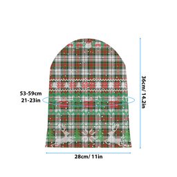 ScotsTee Shop Scottish MacDuff Dress Ancient Tartan Plaid Christmas Deer Snowman Snowflake Bell Knit Beanie