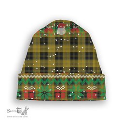 ScotsTee Shop Scottish MacLachlan 4 Tartan Plaid Christmas Deer Snowman Snowflake Bell Knit Beanie