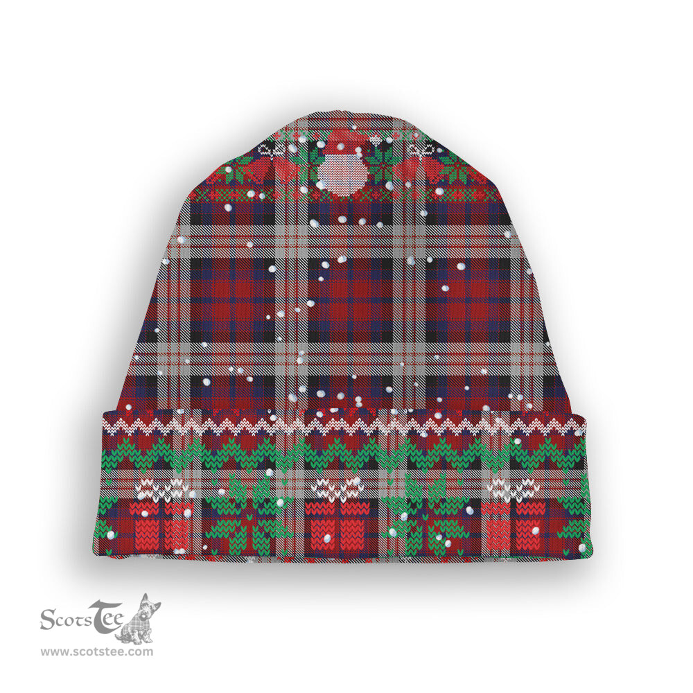 ScotsTee Shop Scottish McDonald Dress Irish Tartan Plaid Christmas Deer Snowman Snowflake Bell Knit Beanie